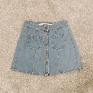 brandy melville one size denim skirt